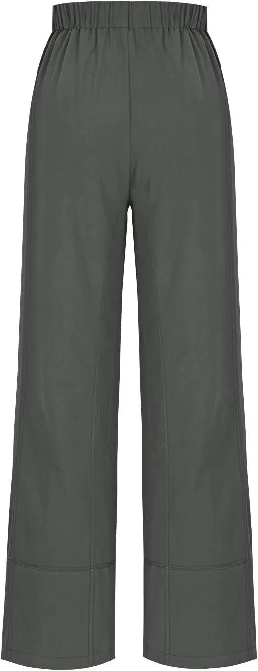 Womens Vintage Baggy Wide Leg Cotton Linen Pants Casual Summer Palazzo Trousers Lounge High Waist Pants with Pockets