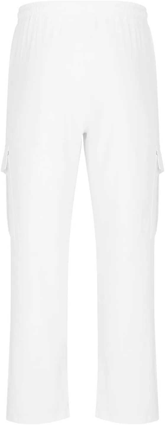 Work Pants for Men Elastic Wasist Drawstring Lightweight Summer Beach Pants Baggy Soft Wide Leg Pants with Pockets