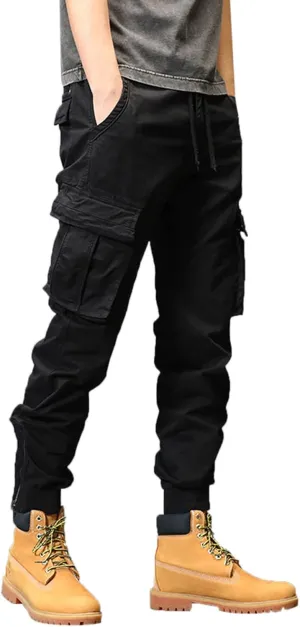 Work Pants for Men Slim Fit Men's Wild Cargo Pants Casual Joggers Sweatpants Outdoor Waterproof Hiking Work Pants