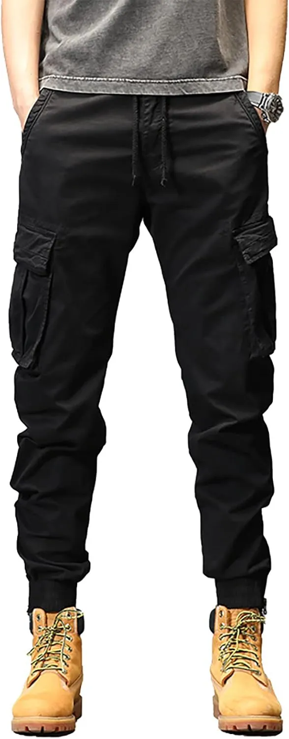 Work Pants for Men Slim Fit Men's Wild Cargo Pants Casual Joggers Sweatpants Outdoor Waterproof Hiking Work Pants