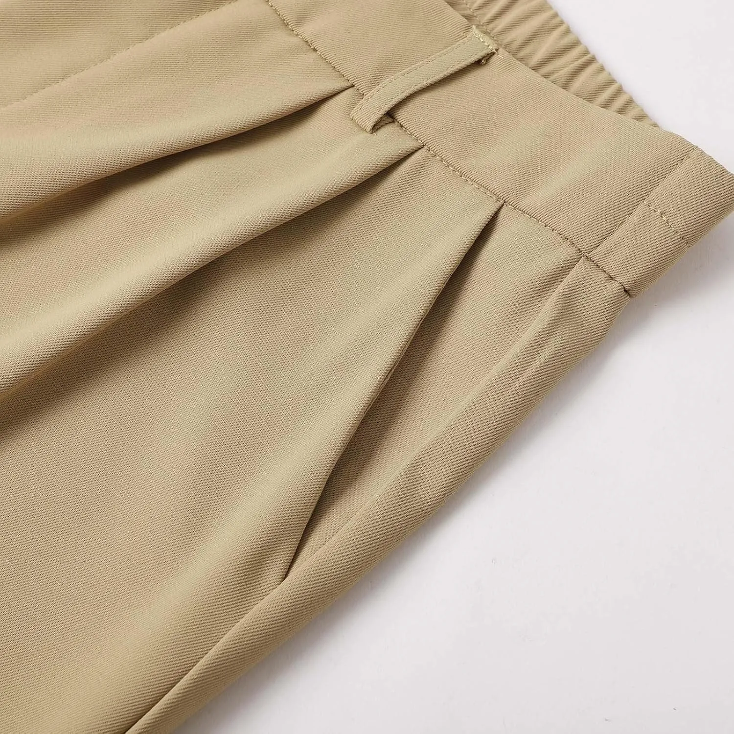 Work Pants Women Trendy High Waist Business Casual Sweatpants Straight Wide Leg Workout Office Button Comfy Trousers