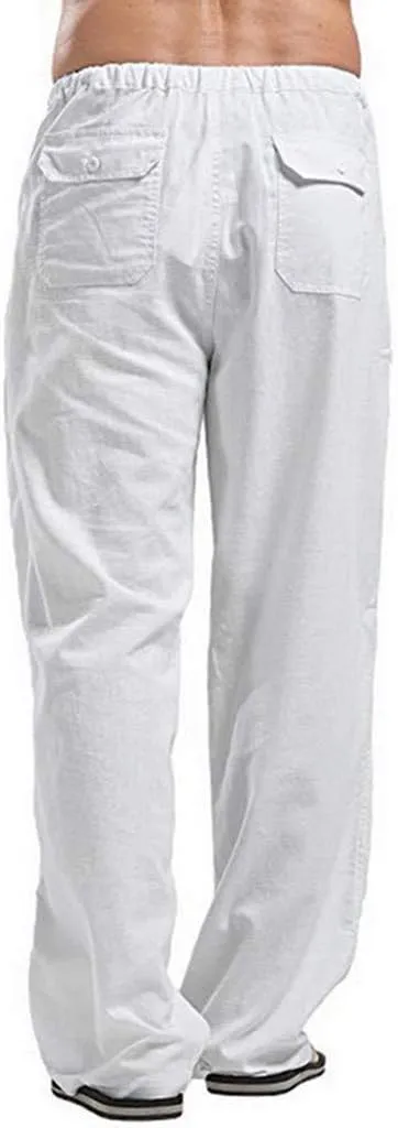 Ymosrh Camping Pants Men Printed Overalls Casual Pocket Sport Work Casual Trouser Pants Mens Casual Work Pants