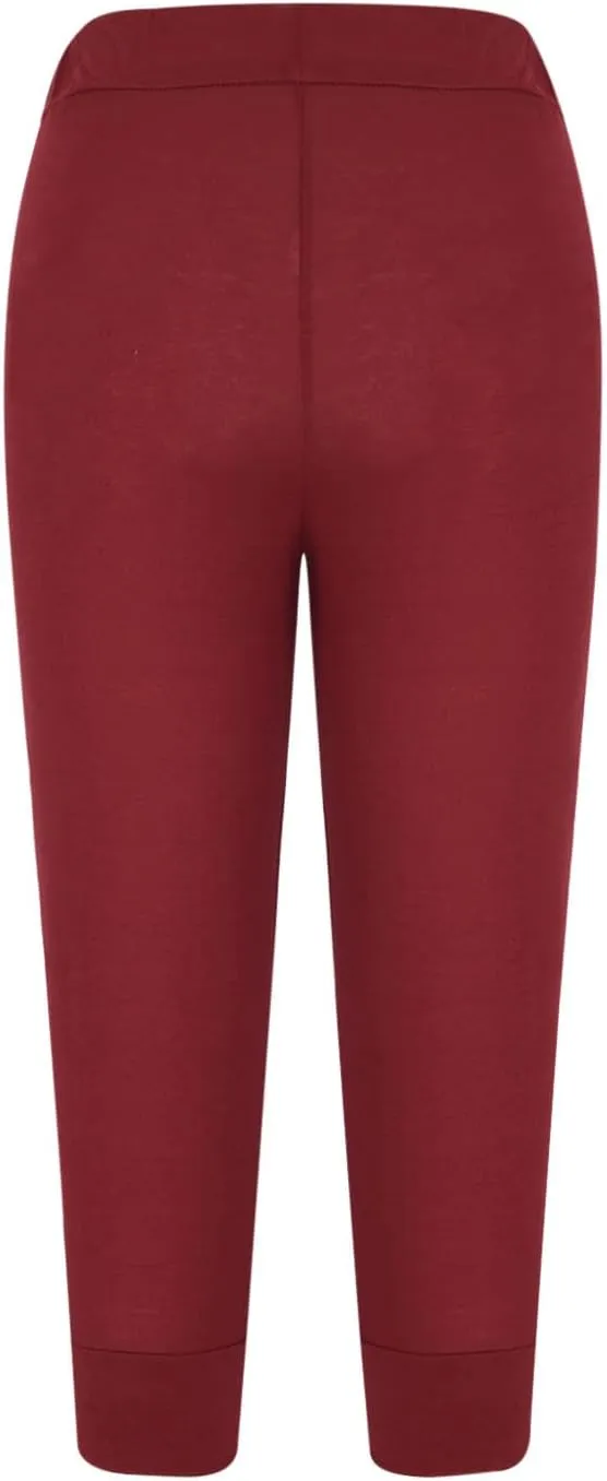 ZDRZK Cargo Pants for Women Plus Size Stretchy Workout Yoga Pants Casual Summer Drawstring Lounge Capris Trousers
