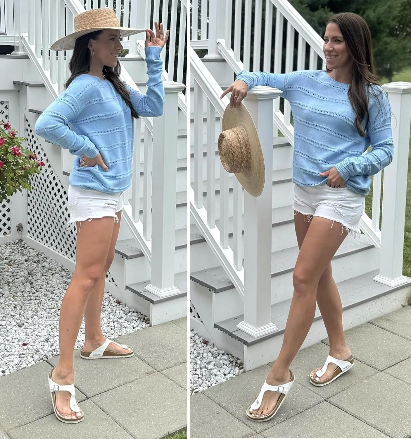 Zeagoo Womens Sweaters Cute Long Sleeve Off The Shoulder Pullover Tops Hollow Out Crochet Dressy Casual Outfits